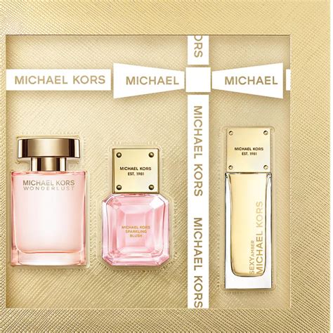 michael kors miniature perfume set|wonderlust michael kors gift set.